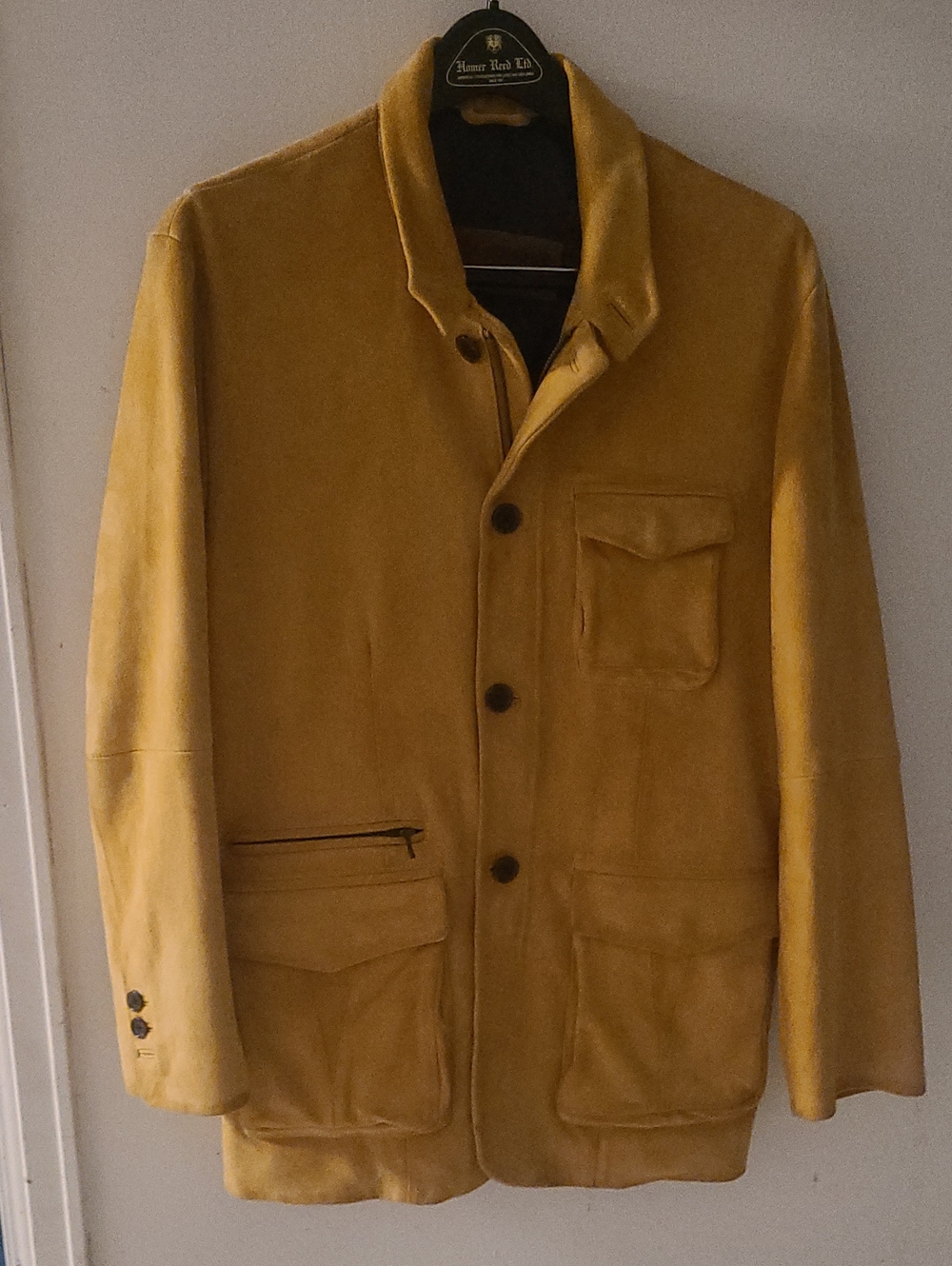 Comstock & Co Tan, Leather, Suede Jacket